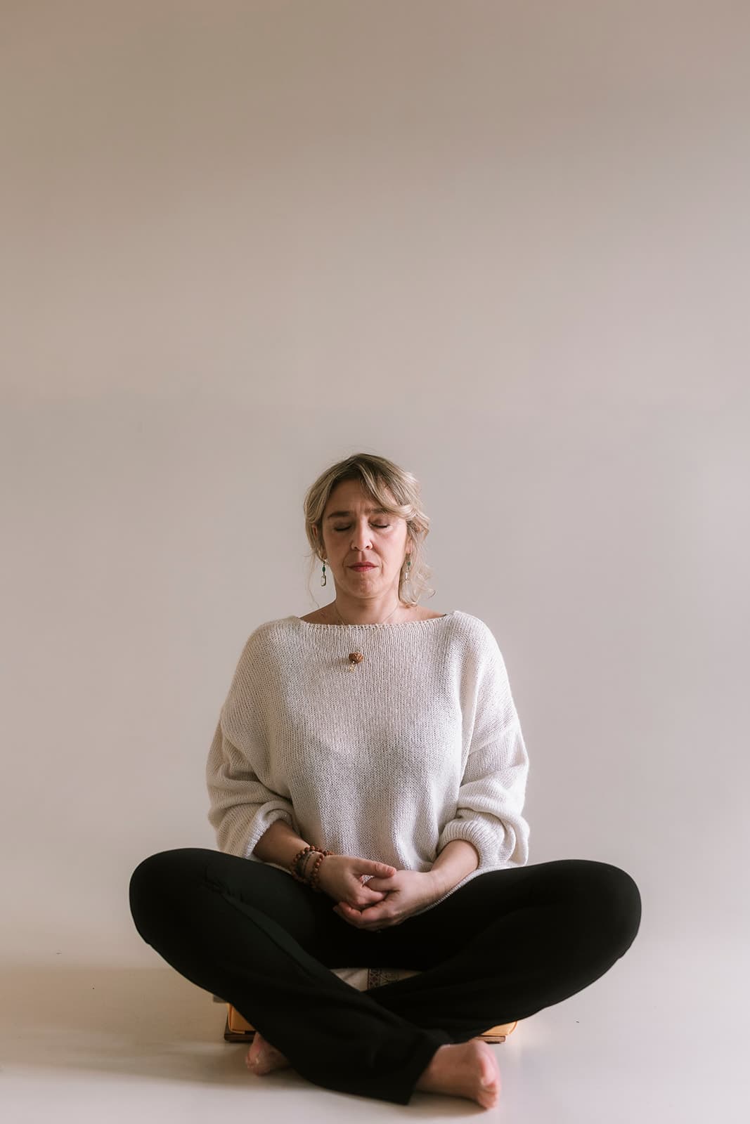 Giordana Ruzzolini in meditazione